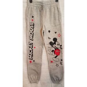 Disney Mickey Mouse Graphic Jogger Pants, 28" Inseam,‎ Size XS New w/tags Gray